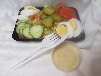 Maaltijdsalade met gerookte zalm
